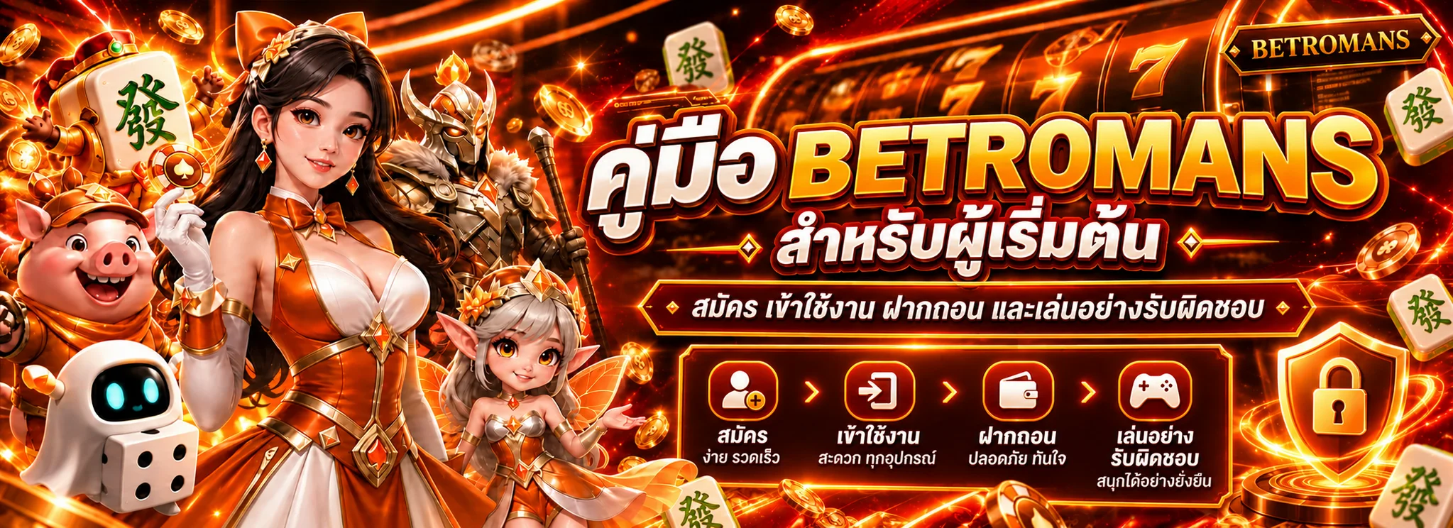BETROMANS คู่มือสมัคร เข้าใช้งาน และฝากถอนสำหรับมือใหม่